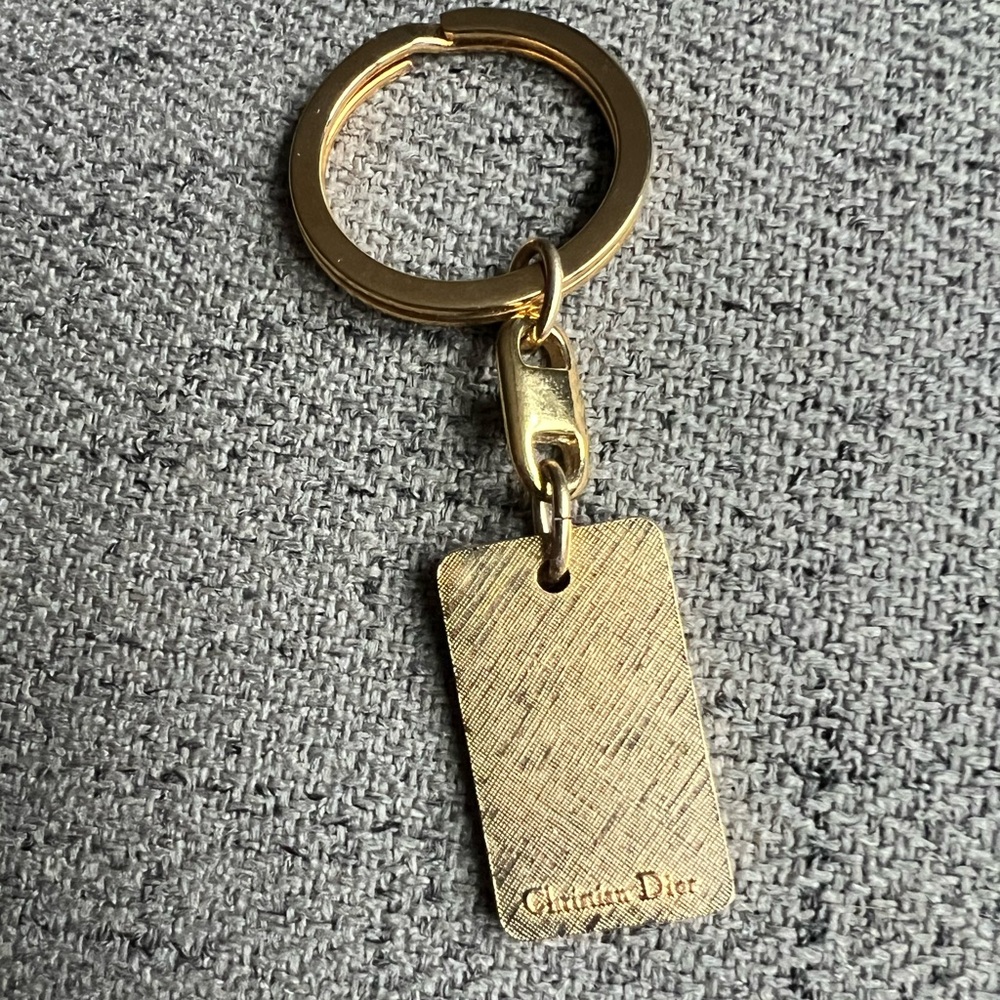Christian Dior Vintage Black and Red enamel Goldtone keychain - Picture 4 of 5